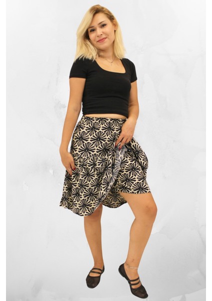 Kadın Şkadın Şort Etek Viskon Kumaş Midi Boyort Etek Viskon Kumaş Midi Boy fiyatları