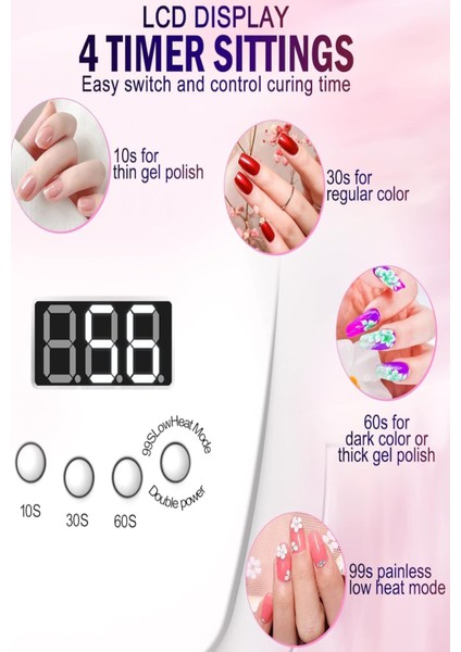 X15 Uv LED Tırnak Kurutucu 150 Watt 45 LED Protez Tırnak Kalıcı Oje Kurutma Makinası fiyatları