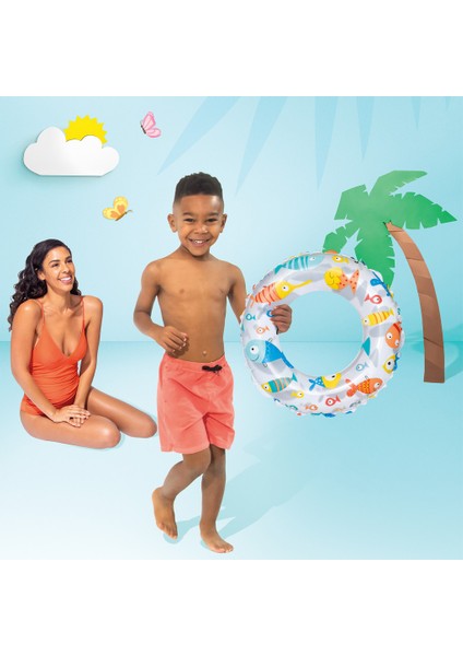 Çocuk Yüzme Simidi - Intex - Desenli - 51 cm (59230) fırsatları