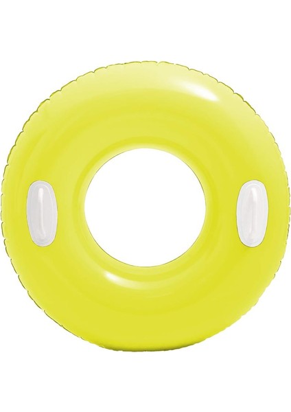 Tutacaklı Parlak Simit - Intex - Neon Yeşil - 76 cm (59258)
