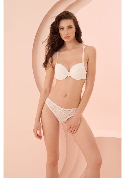 Nbb 4489 B Cup Sırtı Dantell Detaylı Sütyen Kilot Takımı