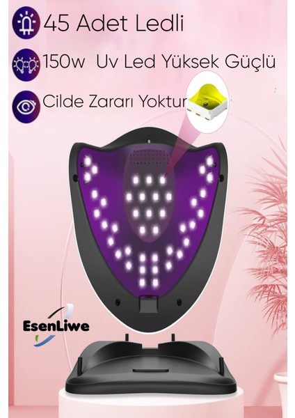 X15 Plus 150W 45 LED Kalıcı Oje ve Protez Tırnak Jel Kurutucu LED Lamba modelleri
