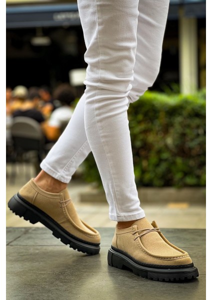 Castle Premium Tarz Casual Erkek Ayakkabı Bej Süet indirimleri