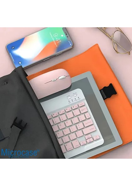 Rgb Tablet ve Telefonlar Için Bluetooth Klavye ve Mouse Set - AL7815 Mavi modelleri