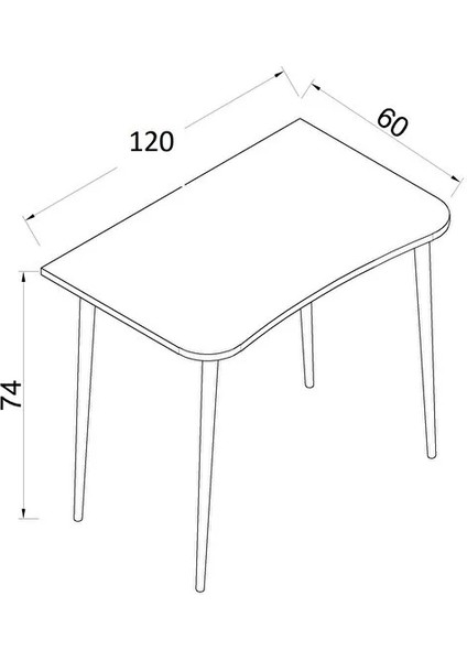 Flora Max 120*65 Çalışma Masası | Bilgisayar Masası | Ders Çalışma Masası | Öğrenci Masası