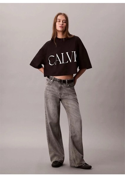 Calvin Klein Kısa Grafik Baskılı Kısa Kollu Kadın Siyah T-Shirt LV047D206G-UB1 fiyatları