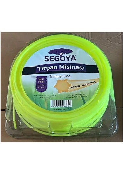 Tırpan Misinası Altıgen 3,3mm 41MT.