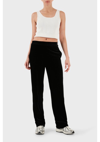 Regular Fit Lastikli Bel Düz Paça Şönil Pantolon Bayan PANTOLON EW001366 AF13341 UC001 fiyatları