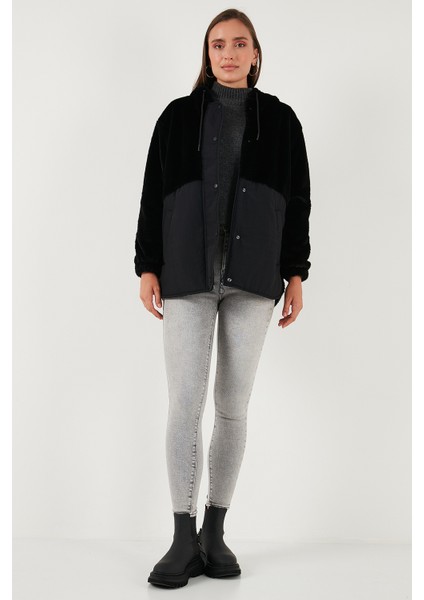 Comfort Fit Kapüşonlu Yumuşak Dokulu Mont Bayan Mont 497HOLLY fiyatları