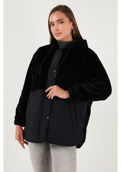 Comfort Fit Kapüşonlu Yumuşak Dokulu Mont Bayan Mont 497HOLLY indirimleri