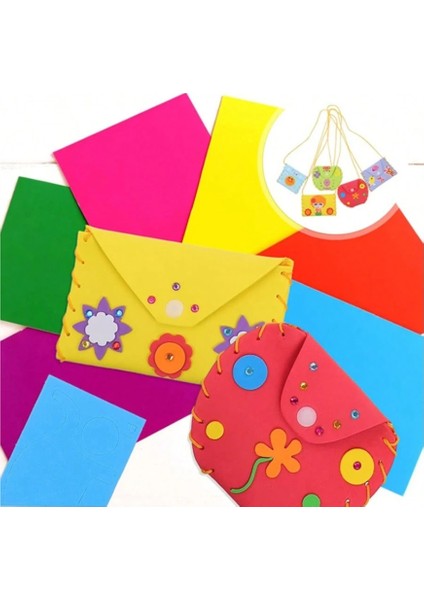 5 Parça Karikatür Kendin Yap Çapraz Askılı Çanta Seti - Çocuk Motor Becerisi Geliştirici. indirimleri