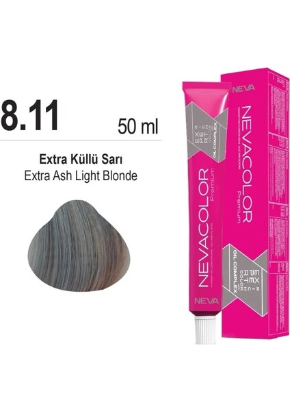 color Saç Boyası 8.11 Ekstra Küllü Sarı