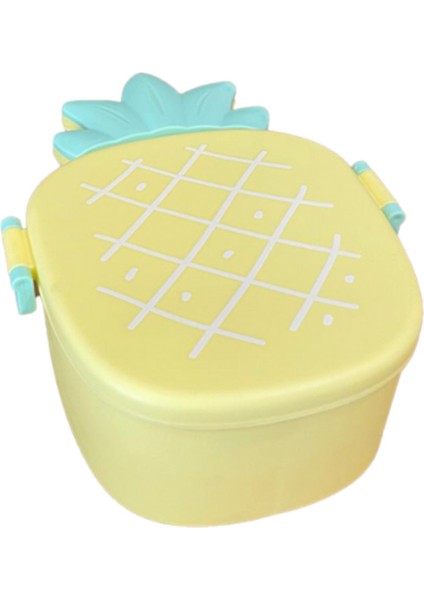 Ananas Görünümlü Çocuk Beslenme Çantası 3 Bölmeli Taşınabilir Yemek Kabı