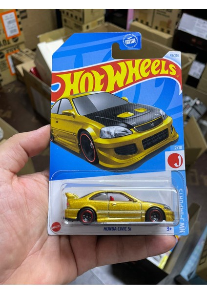 Honda Civic Si Uzun Kart Altın Renk Diecast Model Araba1:64