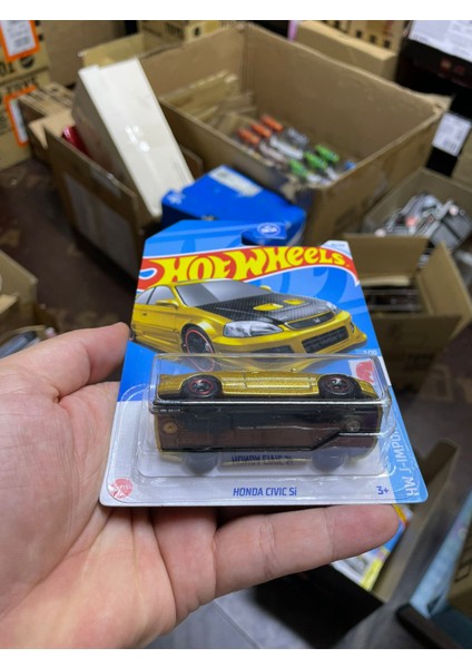 Honda Civic Si Uzun Kart Altın Renk Diecast Model Araba1:64 fırsatları