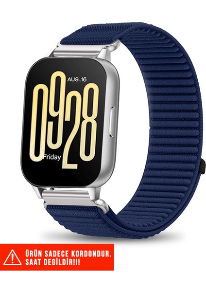 Redmi Watch 5 Active / Redmi Watch 5 Lite Uyumlu Spor Cırtlı Metal Tokalı Kordon 22MM