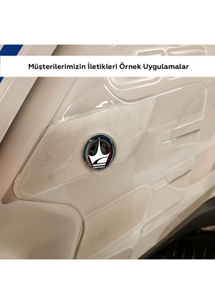 BMW GS ile Uyumlu Kaydırmaz Şeffaf Yan Tank Pad GTS05