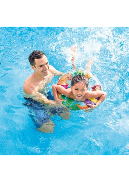 Çocuk Yüzme Simidi - Intex - Şeffaf Desenli - Gök Mavisi - 61CM (59242) modelleri