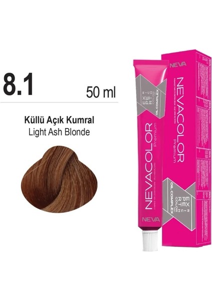 color Saç Boyası 8.1 Küllü Açık Kumral