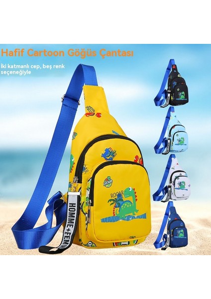 Çocuk Çantaları Yeni Erkek Sırt Çantası Küçük Bebek Göğüs Çantası Erkek Moda Crossbody (Yurt Dışından) modelleri