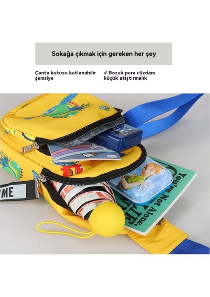 Çocuk Çantaları Yeni Erkek Sırt Çantası Küçük Bebek Göğüs Çantası Erkek Moda Crossbody (Yurt Dışından) fırsatları