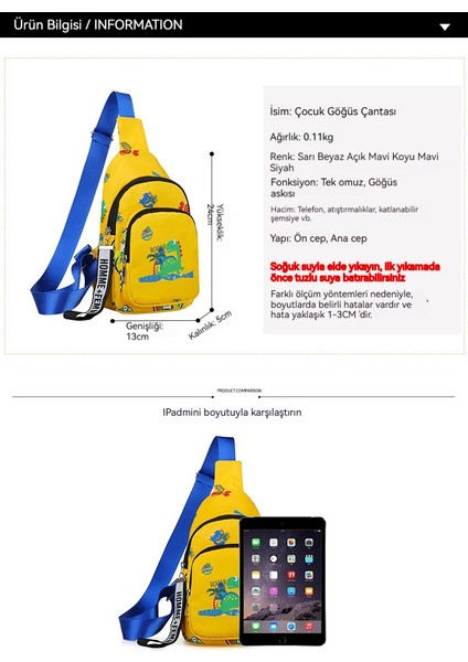 Çocuk Çantaları Yeni Erkek Sırt Çantası Küçük Bebek Göğüs Çantası Erkek Moda Crossbody (Yurt Dışından) fiyatları