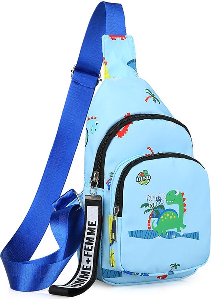 Çocuk Çantaları Yeni Erkek Sırt Çantası Küçük Bebek Göğüs Çantası Erkek Moda Crossbody (Yurt Dışından)