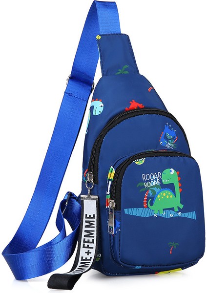 Çocuk Çantaları Yeni Erkek Sırt Çantası Küçük Bebek Göğüs Çantası Erkek Moda Crossbody (Yurt Dışından)