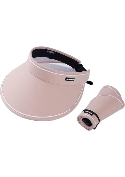 Yaz Uv Korumalı Kadın Boş Üst Güneş Şapkası Açık Tam Kapak Büyük Kenarlı Güneş Şapkası Katlanabilir Güneş Şapkası (Yurt Dışından)