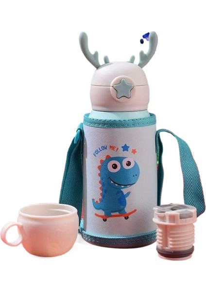 500ML Taşınabilir Çocuk Yalıtımlı Su Şişesi Paslanmaz (Yurt Dışından)