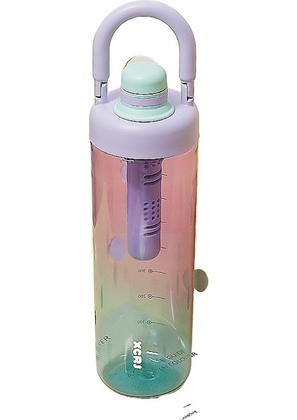 Taşınabilir Erkek Basit Çift Bardağı Renk Değiştiren Plastik Su Bardağı Moda Çay Bardağı Çocuk Sporu Yaz Su Isıtıcısı Kız Öğrenci (Yurt Dışından)