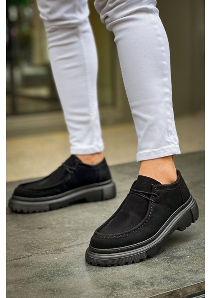 Castle Premium Tarz Casual Erkek Ayakkabı Siyah Süet fırsatları