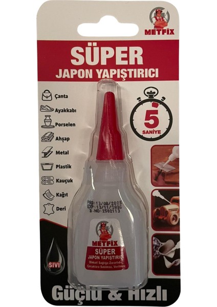 Metfıx Super Japon Yapıstırıcı 15 gr