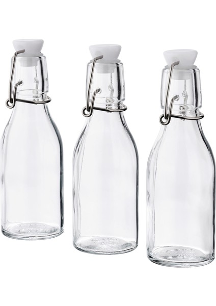 Korken 3'Lü Cam Su Şişesi