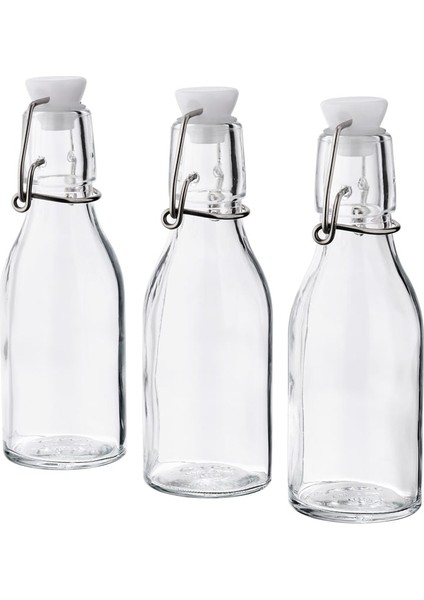 Korken 3'Lü Cam Su Şişesi