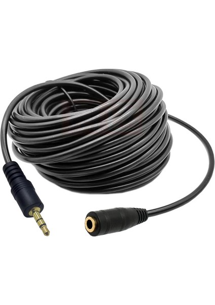 3.5mm Stereo Dişi Erkek Aux Kulaklık Uzatma Kablosu 15M