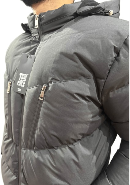 Kışlık Polarlı Fermuarlı Mont Gri modelleri