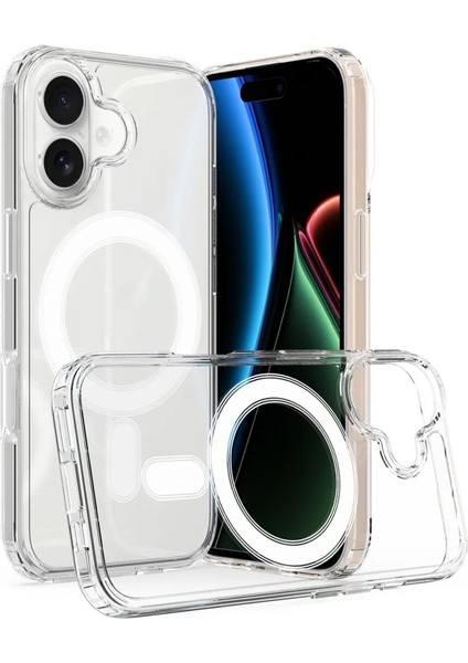 Iphone 17 Uyumu Şeffaf Gerçek Magsafe Özellikli Telefon Kılıfı