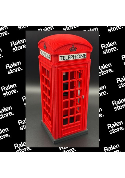 Ingiliz Telefon Kulübesi Dekoratif Obje | 20CM | Kırmızı ( Yüksek Kalite 3D Baskı Pla ) fiyatları