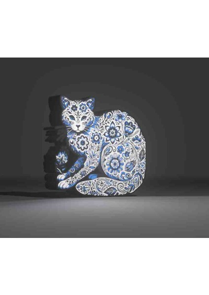 LED Işıklı Sanatsal Kedi modelleri