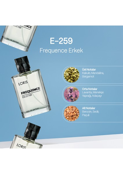 E-259 Frequence Erkek Edp Parfüm 50 ml fiyatları