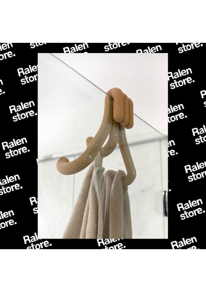 3`lü Havlu ve Bornoz Askılık | 10CM | Bej ( Yüksek Kalite 3D Baskı Pla ) fırsatları