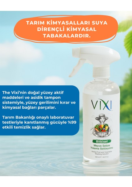 The Vixi Meyve Sebze Yıkama Solüsyonu 2' li modelleri