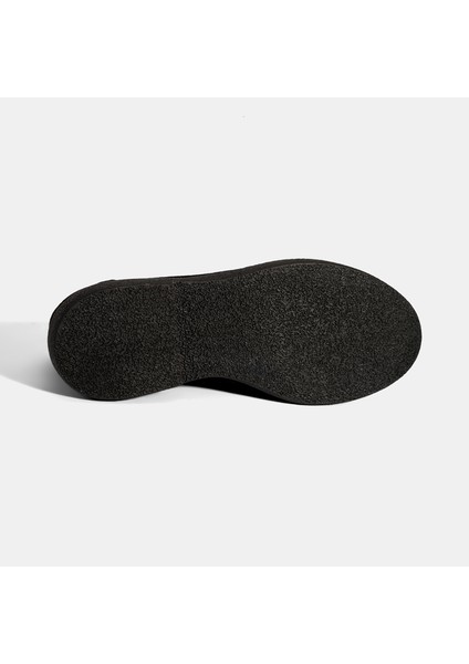 Kadın Siyah Metal Toka Detaylı Süet Loafer fırsatları