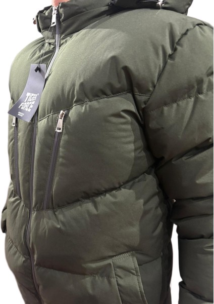 Kışlık Polarlı Fermuarlı Mont Yeşil modelleri