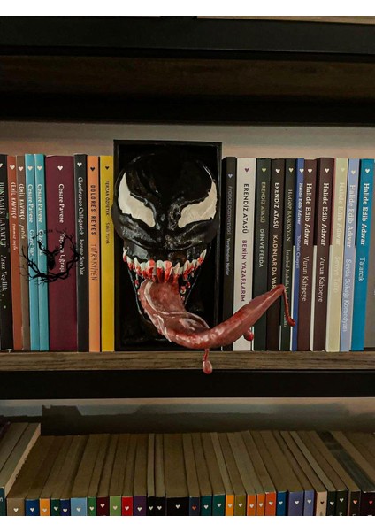 Hayatvesanat Venom / Kitaplık Figürü / Kitap Tutucu