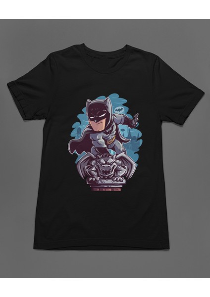 Batman Chibi Çizgi Film Dizi Unisex Tişört T-Shirt