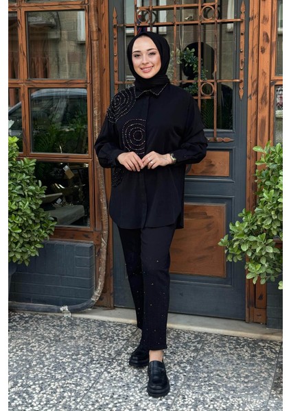 Almarwah Gömlek 101987 Siyah