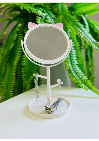 Sevimli Kedi Kulak Makyaj Aynası – Takı Standlı fırsatları