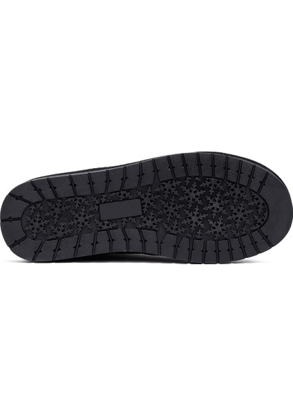 Kadın Siyah Kürklü Süet Deri Teddy Bot 25WFD478210 indirimleri